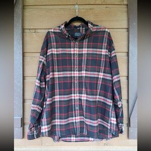 Pendleton 100% soft cotton button down long sleeve mens flannel shirt sz XXL EUC